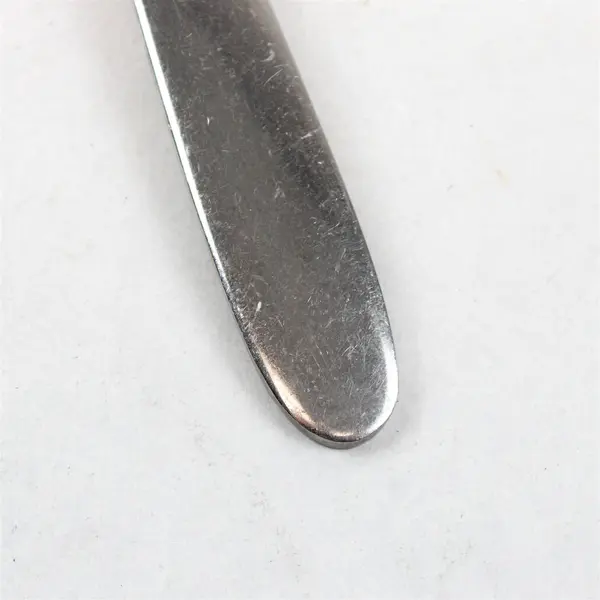 Lot of 4 Retroneu Braid Stainless Steel Oval Soup Spoons 7.5"