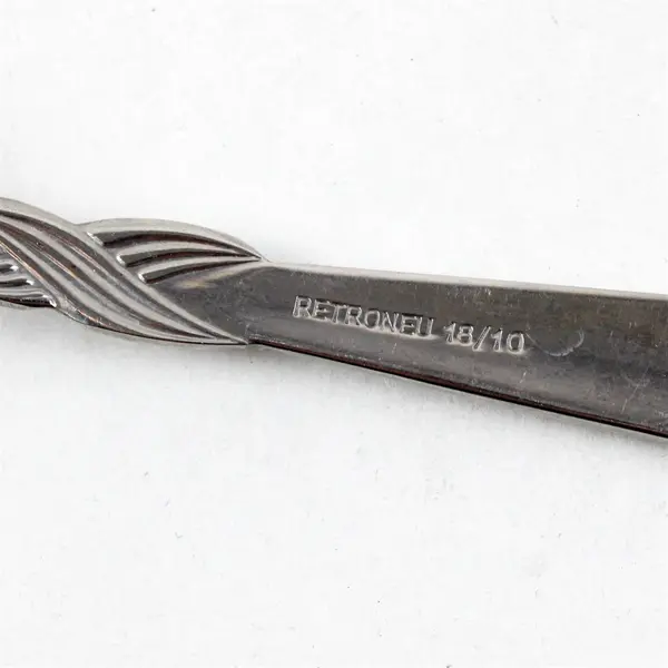Lot of 4 Retroneu Braid Stainless Steel Salad Forks 7"