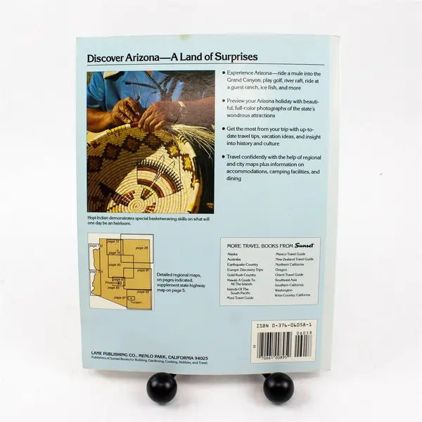 Arizona Travel Guide Sunset Publishing Paperback 1985