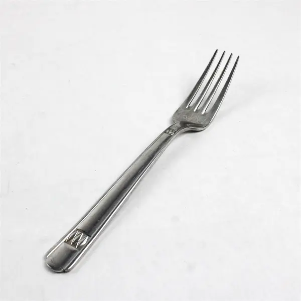Lot of 2 Cuisinart Westlake Oval Soup Spoon 8" & Dinner Fork 8"