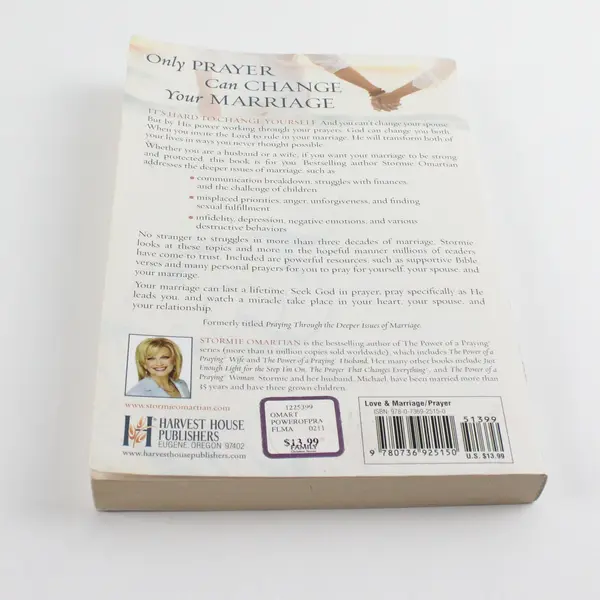 The Power of Prayer to Change Your Marriage Stormie Omartian 2007 Paperback Good