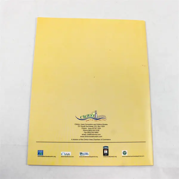 Clinton Iowa Visitors Guide Paperback Book