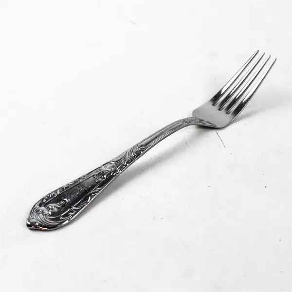 Lot of 2 Reed & Barton Monique Stainless Steel Salad Fork 7" and Dinner Fork 8"