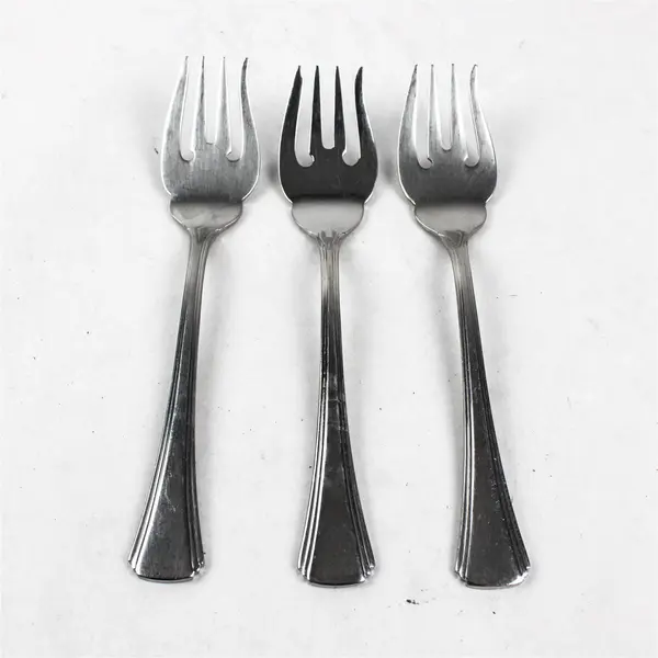 Lot of 3 Reed & Barton Miro Stainless Steel Salad Forks 6.5"