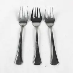 Lot of 3 Reed & Barton Miro Stainless Steel Salad Forks 6.5"