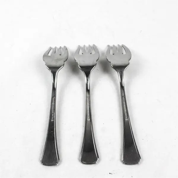 Lot of 3 Reed & Barton Miro Stainless Steel Salad Forks 6.5"