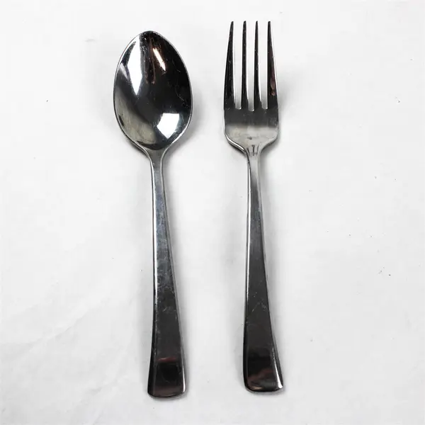 Lot of 2  Reed & Barton New Attitude Stainless Steel Soup Spoon and Salad Fork