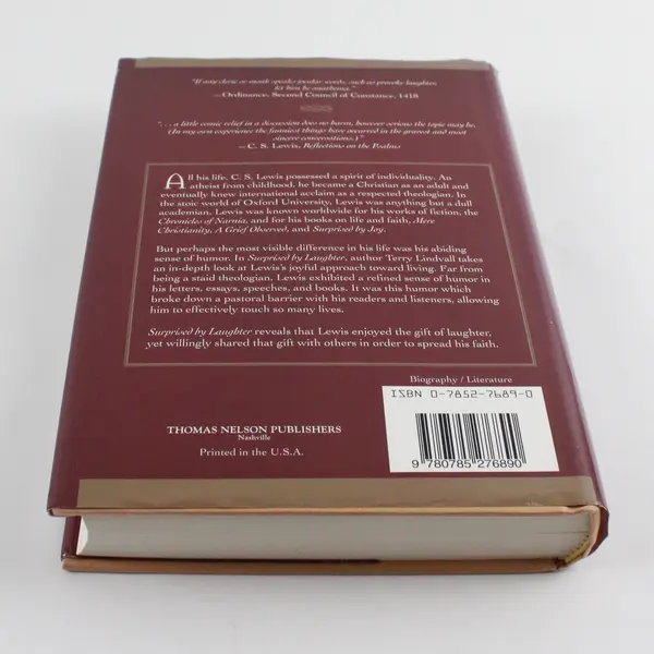 Surprised by Laughter Comic World of C.S. Lewis Terry Lindvall 1996 1st Ed HC DJ