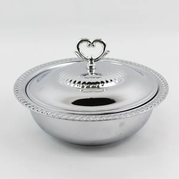 VTG Shelton Ware NYC Chrome Casserole Serving Dish No Liner