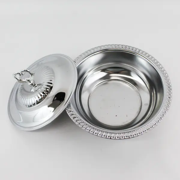 VTG Shelton Ware NYC Chrome Casserole Serving Dish No Liner
