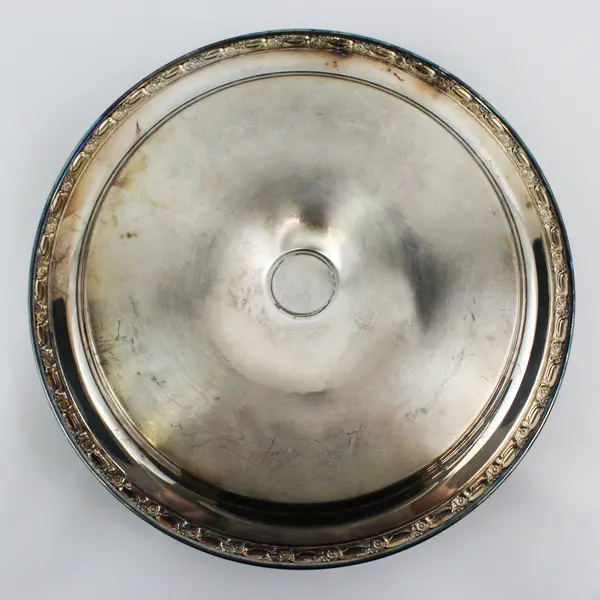 Vtg Oneida  Silver Plate Chip & Dip Serving Tray