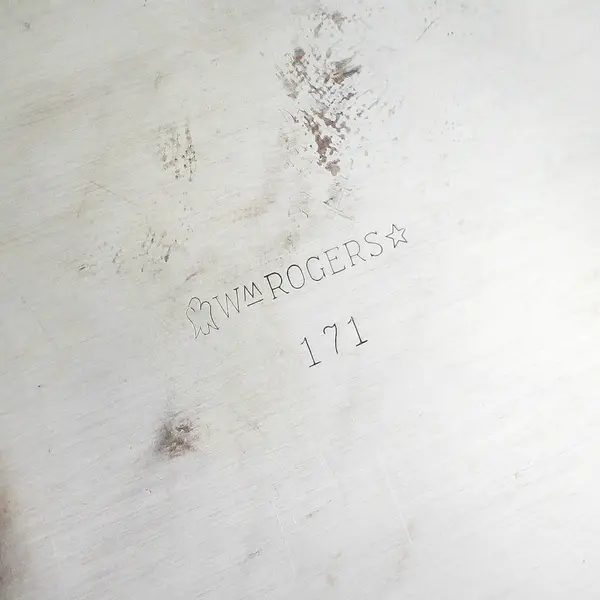 Vtg WM Rogers 171 Silver Plated Serving Tray 12.25"