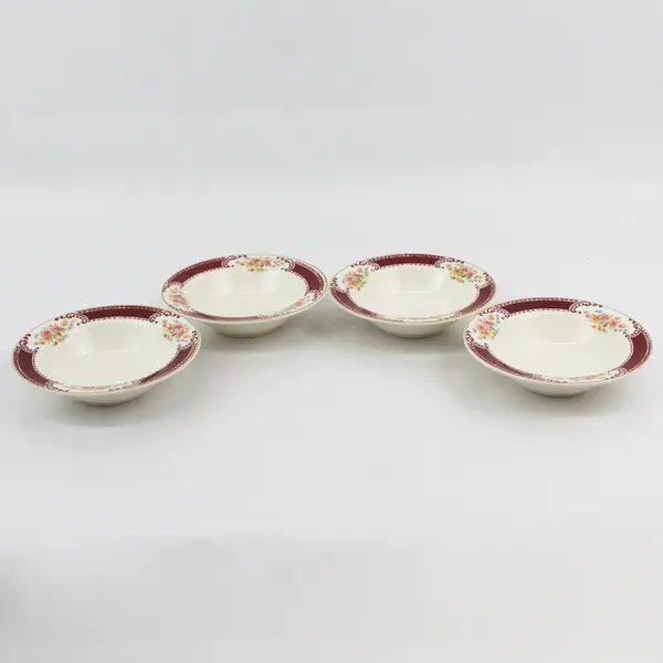 Lot of 4 Vintage Homer Laughlin Majestic Brittany  5.75" Fruit Bowls 1943