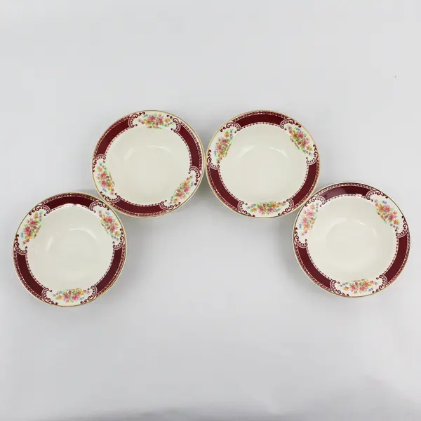 Lot of 4 Vintage Homer Laughlin Majestic Brittany  5.75" Fruit Bowls 1943
