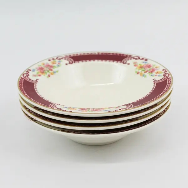 Lot of 4 Vintage Homer Laughlin Majestic Brittany  5.75" Fruit Bowls 1943