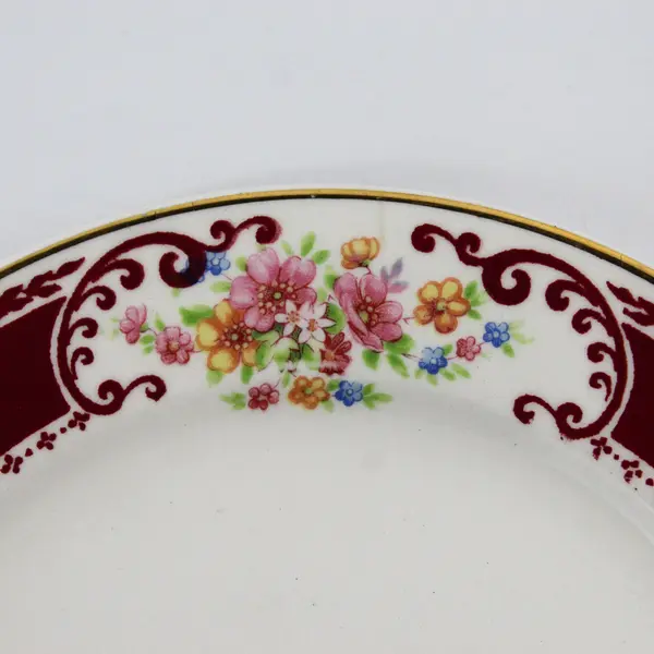 Set of 2 Vintage Homer Laughlin  Majestic Brittany 6.25” Bread Plates Dated 1943