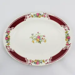 Vintage Homer Laughlin Majestic Brittany Oval Serving Platter 11.5"
