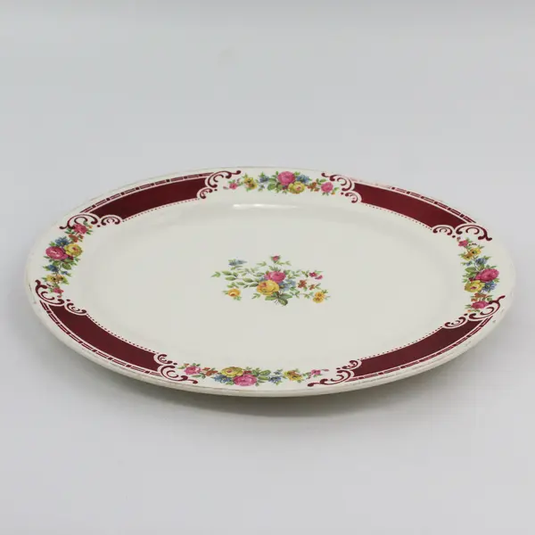 Vintage Homer Laughlin Majestic Brittany Oval Serving Platter 11.5"