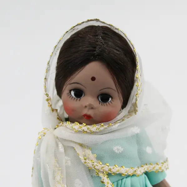 1976 Madame Alexander 7.5" International Doll INDIA with Stand