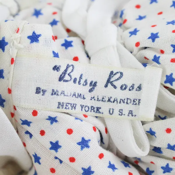 Madame Alexander Doll Betsy Ross 7.5" Doll with Stand No flag