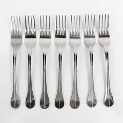 Lot of 7 IKEA Stainless Steel Dining Place Forks
