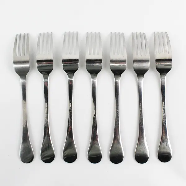Lot of 7 IKEA Stainless Steel Dining Place Forks
