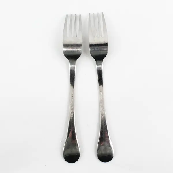 Lot of 2 Stainless Steel IKEA Dining Place Forks Flatware Silverware