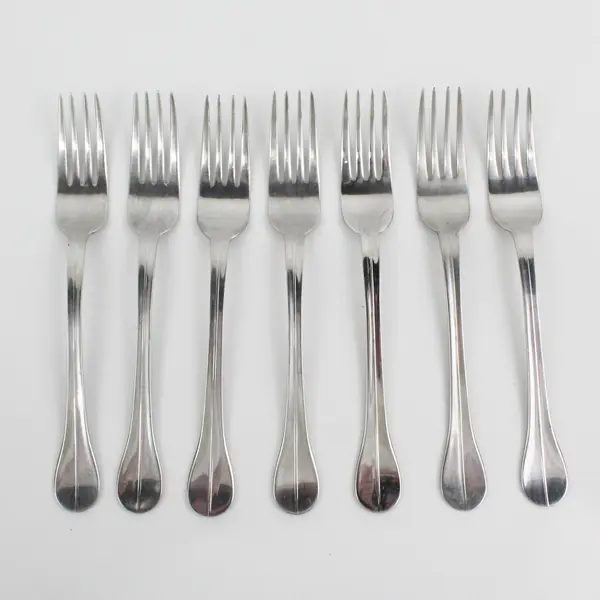 Lot of 7 IKEA Stainless Steel Dining Salad Forks Flatware Silverware