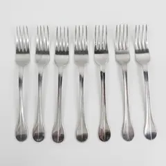 Lot of 7 IKEA Stainless Steel Dining Salad Forks Flatware Silverware