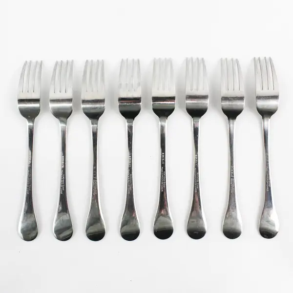 Lot of 8 IKEA Stainless Steel Dining Salad Forks Flatware Silverware
