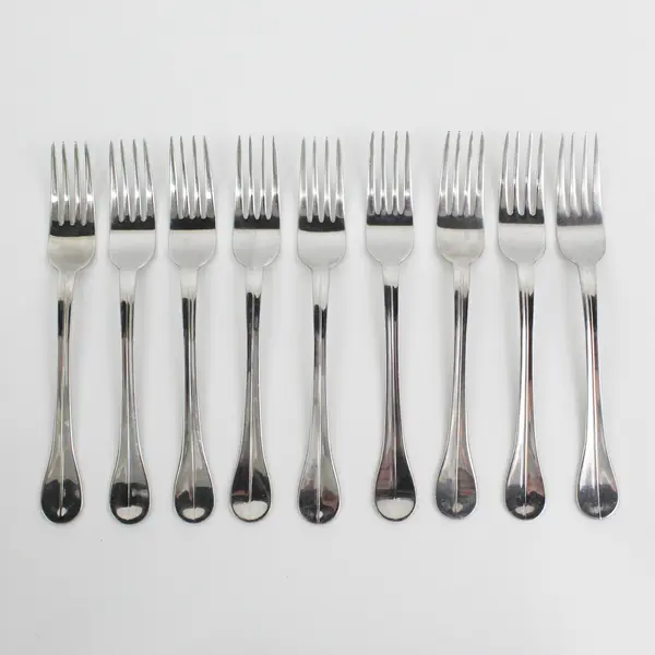 Lot of 9 IKEA Stainless Steel Dining Salad Forks Flatware Silverware
