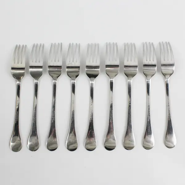 Lot of 9 IKEA Stainless Steel Dining Salad Forks Flatware Silverware