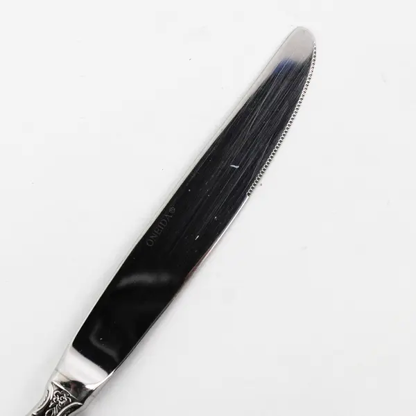 Lot of 2 Oneida Silver Michelangelo Pattern Stainless Hollow Dinner Knives 9" 