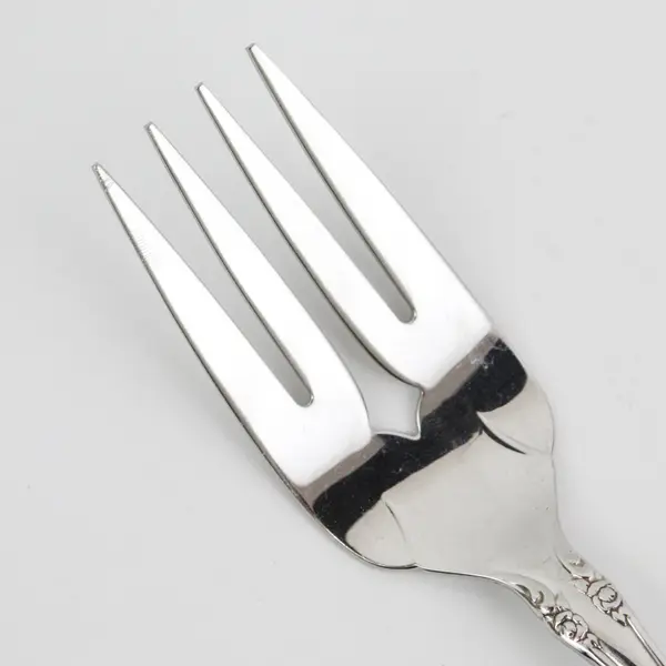 Single Stainless Steel Oneida Michelangelo Serving Fork Silverware  8.5"
