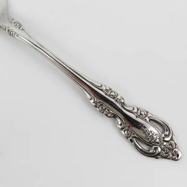 Single Stainless Steel Oneida Michelangelo Serving Fork Silverware  8.5"