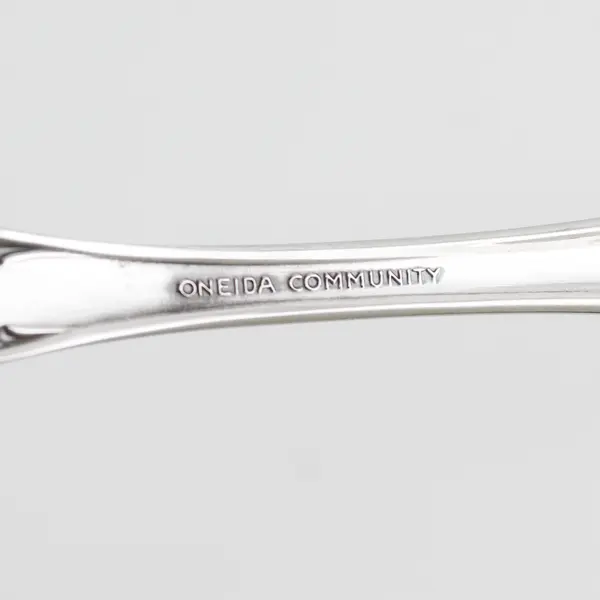 Single Stainless Steel Oneida Michelangelo Serving Fork Silverware  8.5"