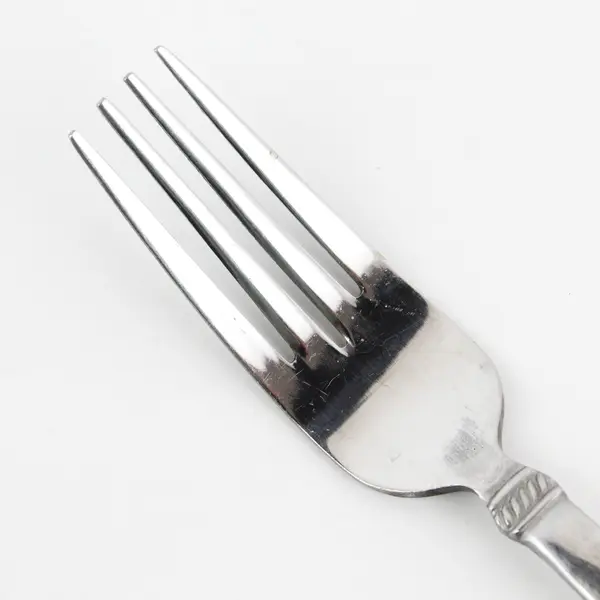 Lot of 6 Cuisinart Flatware CUI17 Pattern Stainless Dinner Forks 8.25" Good