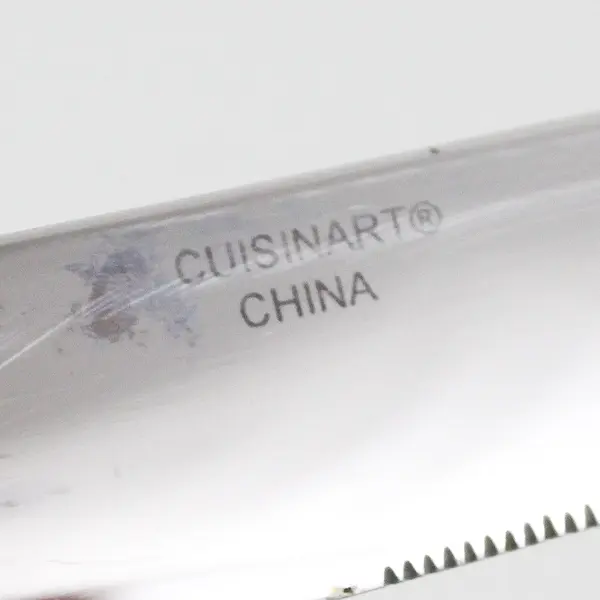 Lot of 6 Cuisinart Flatware CUI17 Pattern Stainless Dinner Knives 9.25" Good