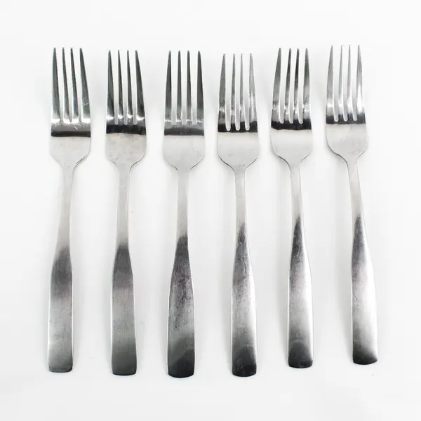 Set of 6 Cambridge Silver Madison Pattern Stainless Steel Dinner Forks 7.75"