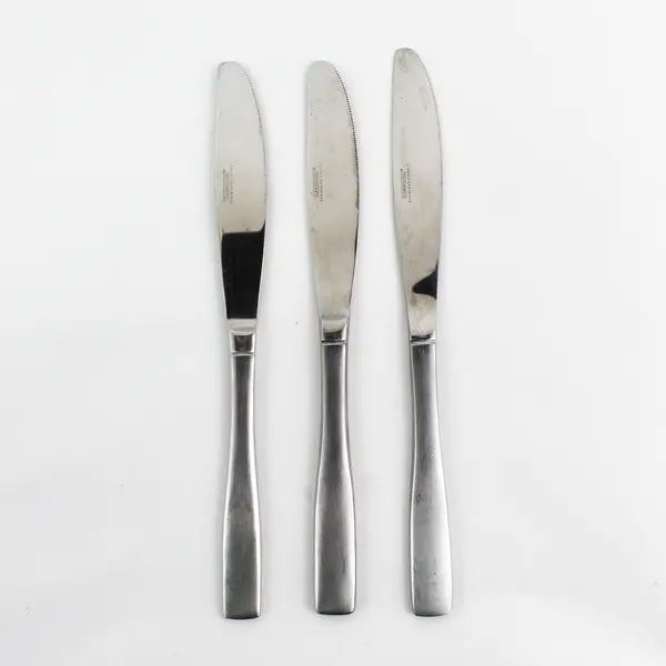 Lot of 3 Cambridge Silver Madison Pattern SS Dinner Knives 9" Long 4.25" Handle