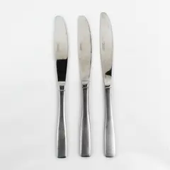 Lot of 3 Cambridge Silver Madison Pattern SS Dinner Knives 9" Long 4.25" Handle