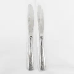 Lot of 2 Cambridge Silver Madison Pattern SS Dinner Knives 9" Long 4.25" HDL New