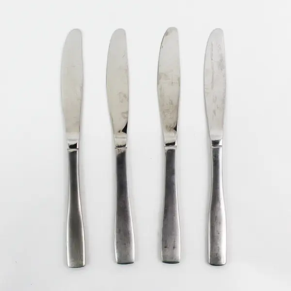 Lot of 4 Cambridge Silver Madison Pattern SS Dinner Knives 8.75" Long 4.5" HDL