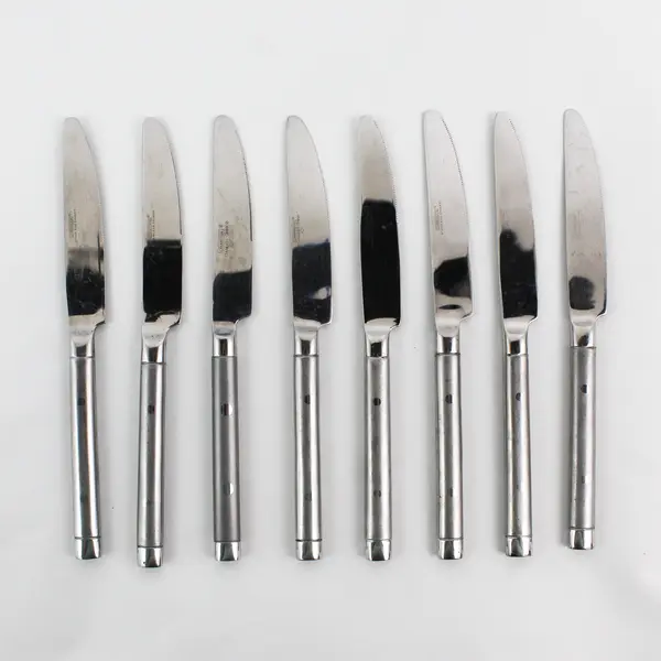 Lot of 8 Cambridge Silver Tripoli II-Sand Pattern 18/0 SS Dinner Knives 9.5"