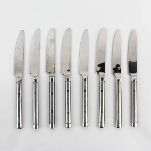 Lot of 8 Cambridge Silver Tripoli II-Sand Pattern 18/0 SS Dinner Knives 9.5"