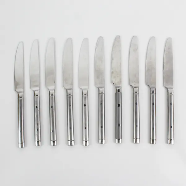 Lot of 10 Cambridge Silver Tripoli II-Sand Pattern 18/0 SS Dinner Knives 9.5"