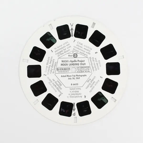 Vintage View-Master NASA Apollo Project Moon Landing Reel 3 B6633