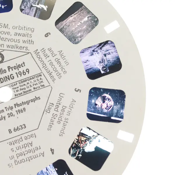 Vintage View-Master NASA Apollo Project Moon Landing Reel 3 B6633