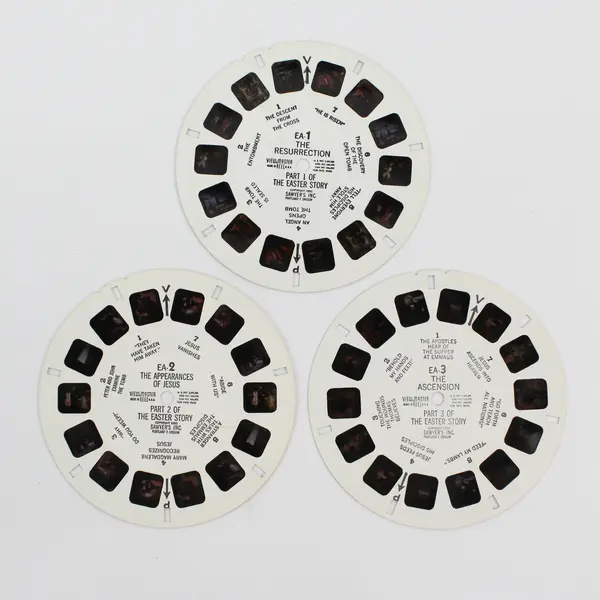 Lot Of 3 Vintage View-Master The Easter Story Reels 1-3 Biblical 