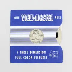 Vintage View-Master Buffalo Bill Jr Horse Thieves TV Show 1955 Single Reel 965B